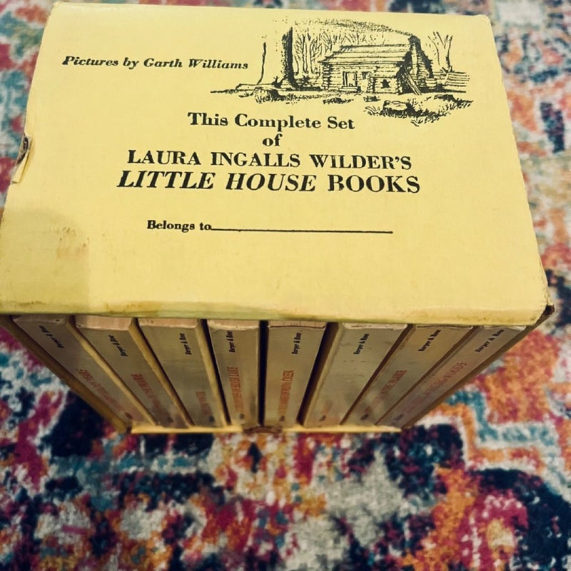 Little House on the Prairie Laura Ingalls Wilder Box Set 8 Books (1971) - Good