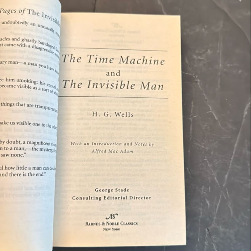 The Time Machine and The Invisible Man 