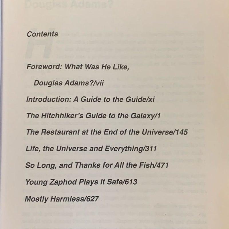 The Ultimate Hitchhiker's Guide to the Galaxy