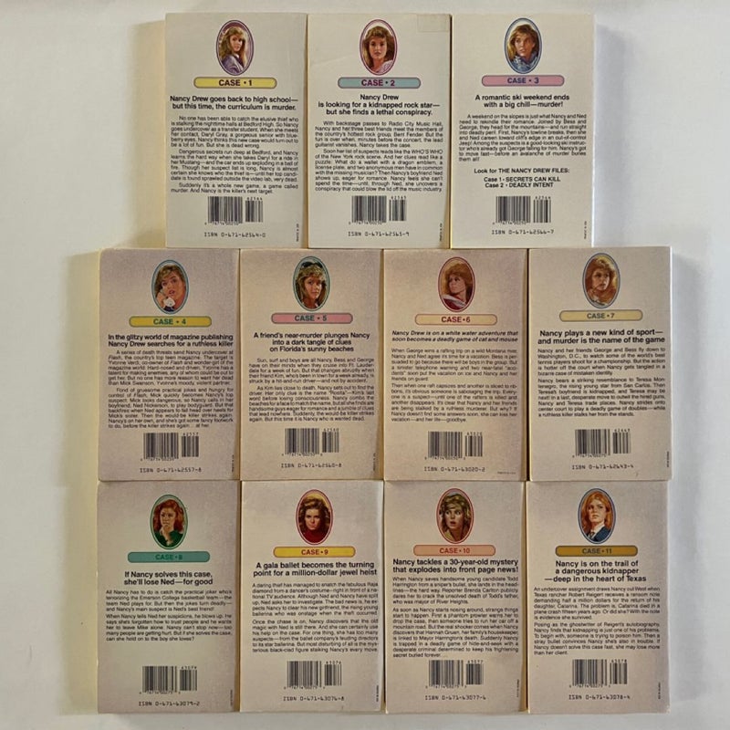 The Nancy Drew Files: Case 1 - 33 (Lot of 33 paperbacks)