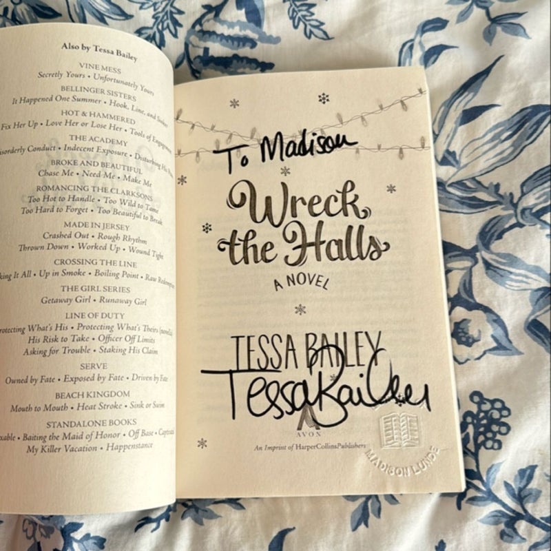 Wreck the Halls SIGNED WITH PAGE OVERLAY