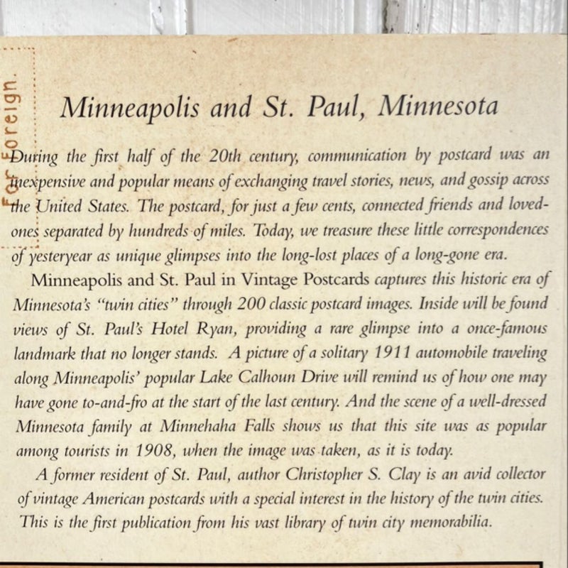 Minneapolis and St. Paul in Vintage Postcards