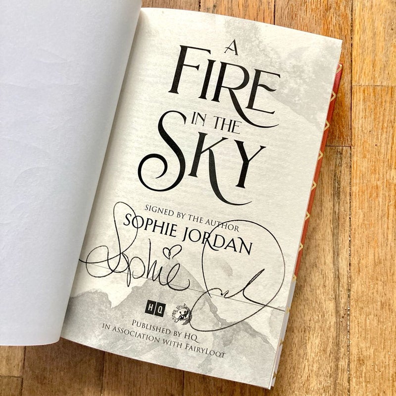 A Fire in the Sky (Signed FairyLoot Edition)