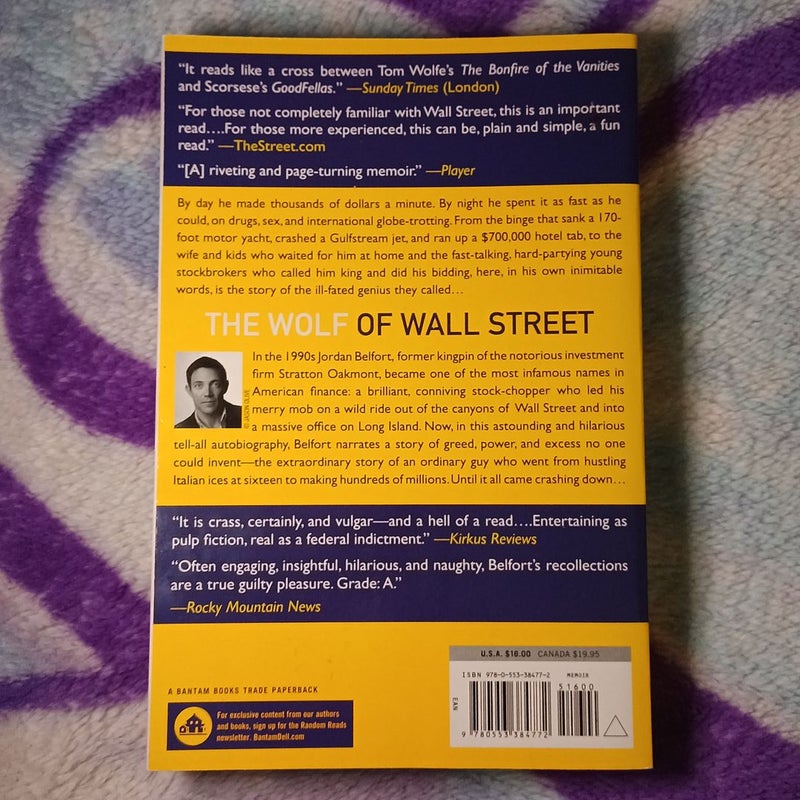 The Wolf of Wall Street: Belfort, Jordan: 9780553384772