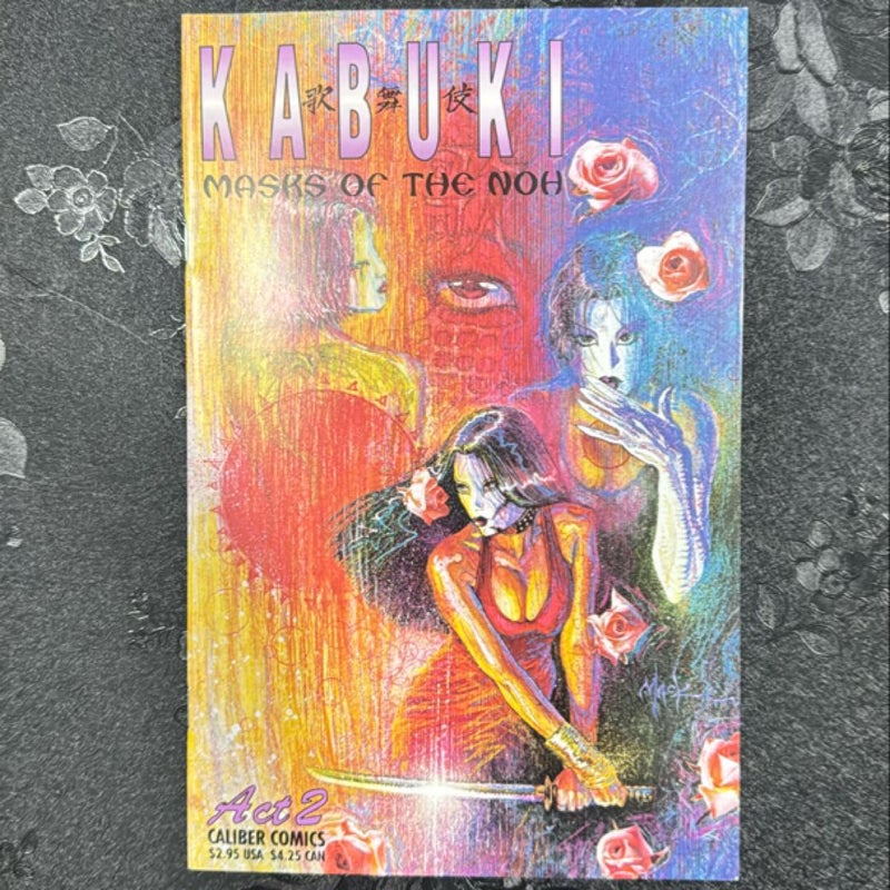 Kabuki Masks of The Noh Act # 2 Flowers for the dead 1996 Caliber Comics 