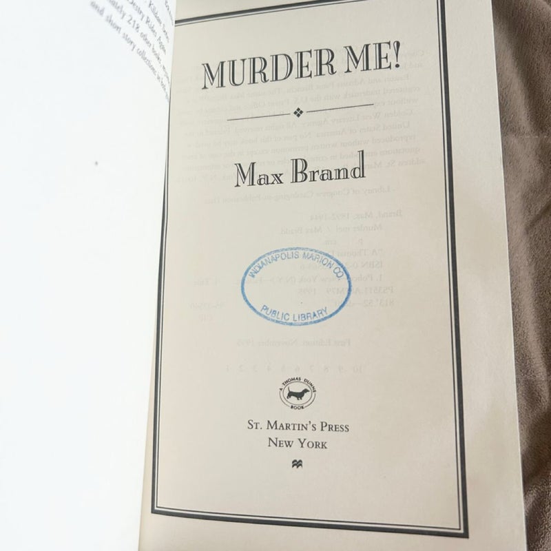 Murder Me!