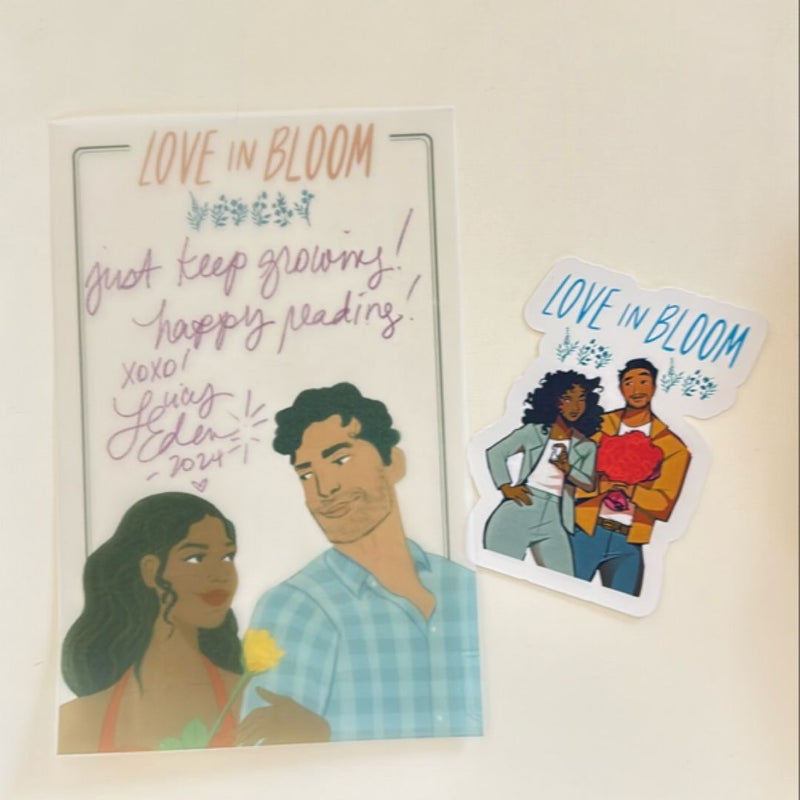 Love in Bloom *signed with vellum image and sticker*