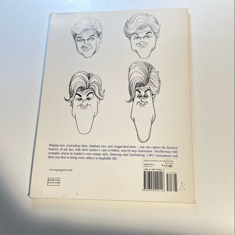 Drawing and Cartooning 1,001 Caricatures