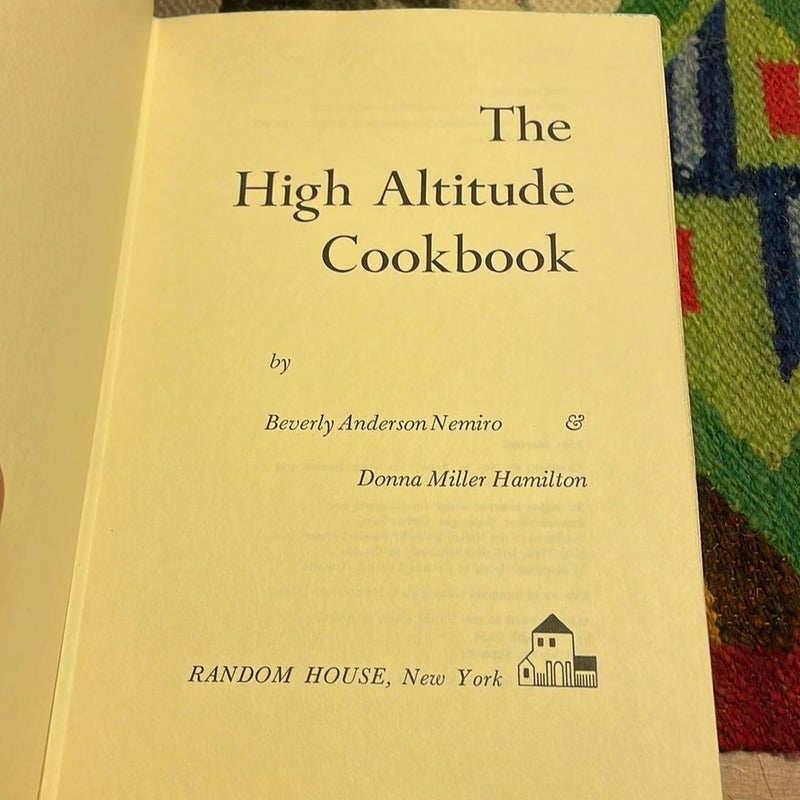 The High Altitude Cookbook