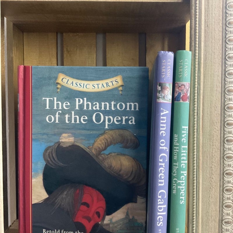 Classic Starts®: Anne of Green Gables / Five Little Peppers and How They Grew / Phantom of the Opera