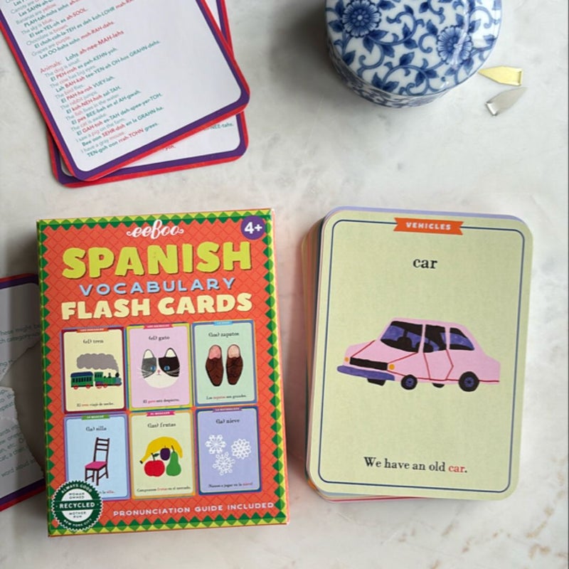 Spanish Vocabulary Flash Cards