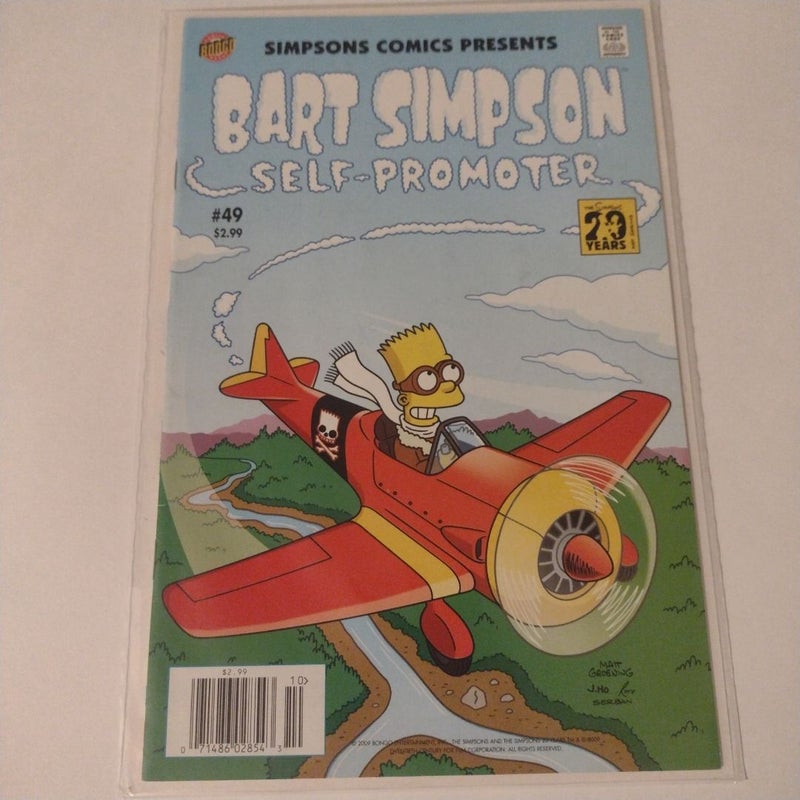 BONGO COMICS BART SIMPSON SELF PROMOTE 2009 
