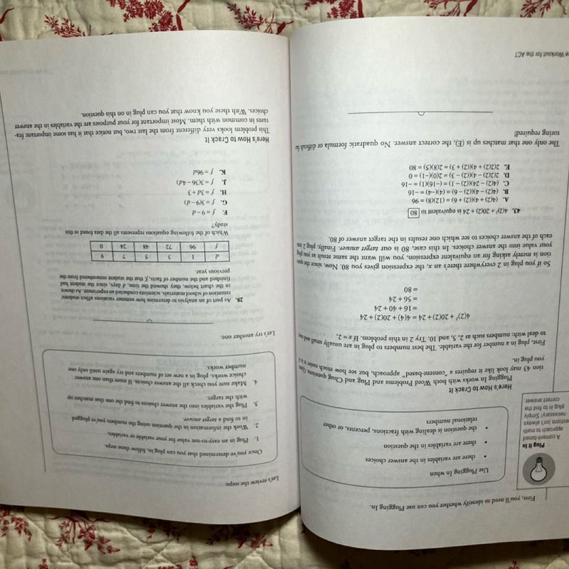 Math and Science Workout for the ACT, 4th Edition