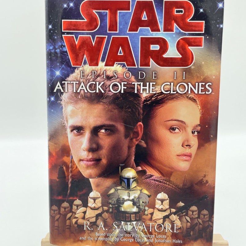 Star Wars Episode II Attack of the Clones. Hardcover by R. A Salvatore FIRST Ed.