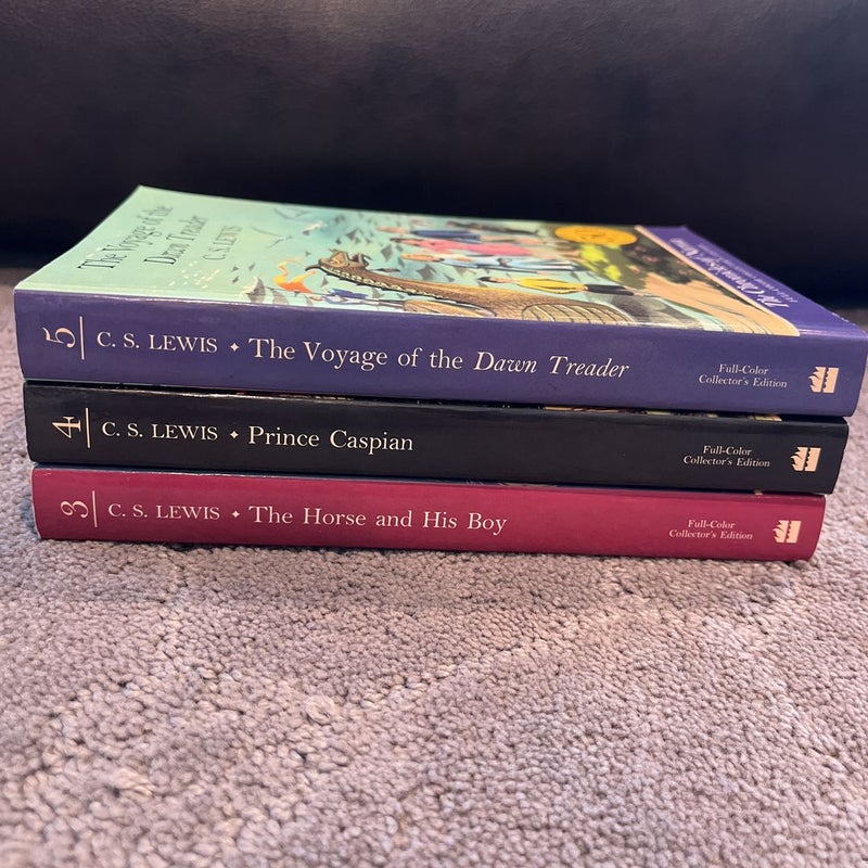 The Cronicles of Narnia (Books 3,4, &5) COLOR ILLUSTRATED 