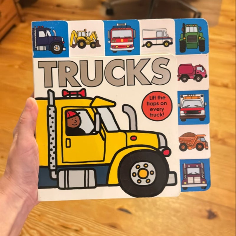 Lift-The-Flap Tab: Trucks