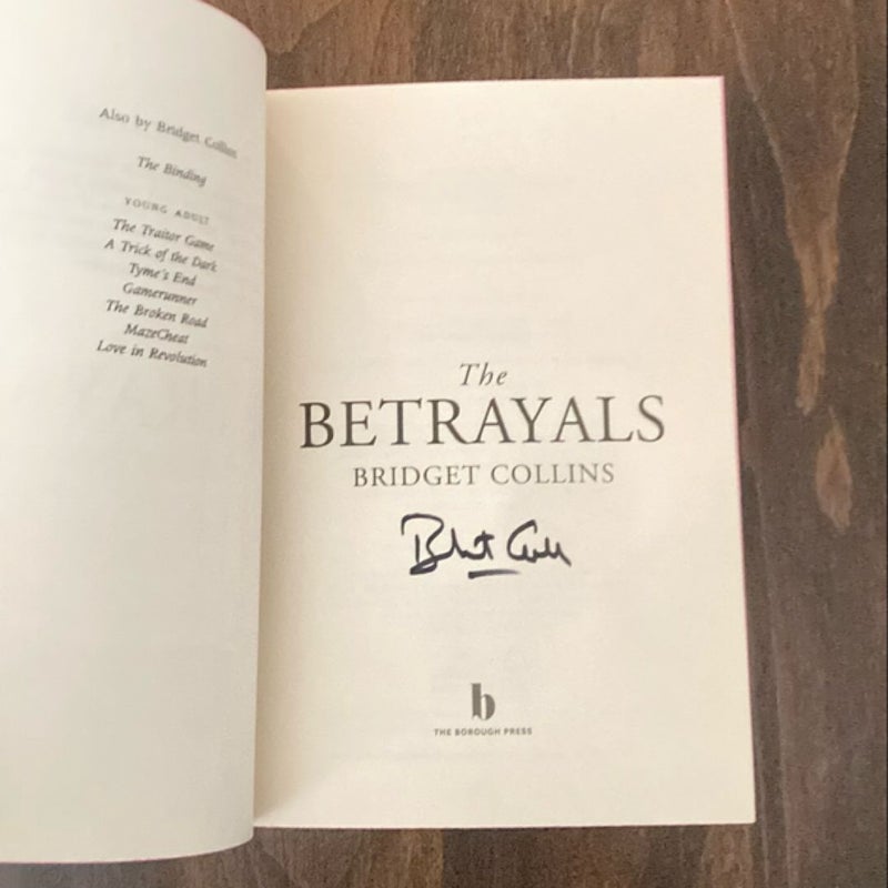 The Betrayals SIGNED Waterstones Exclusive