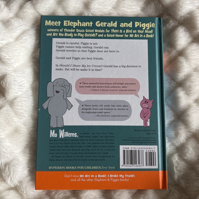 Should I Share My Ice Cream? (an Elephant and Piggie Book)