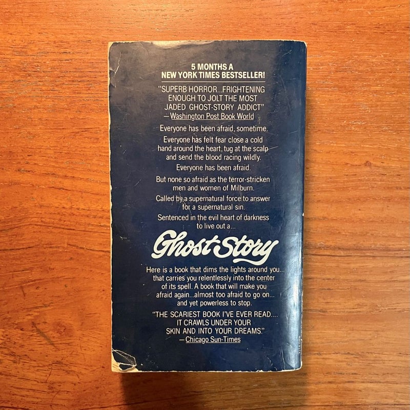 Ghost Story by Peter Straub 1980 First Edition Paperback Supernatural Classic