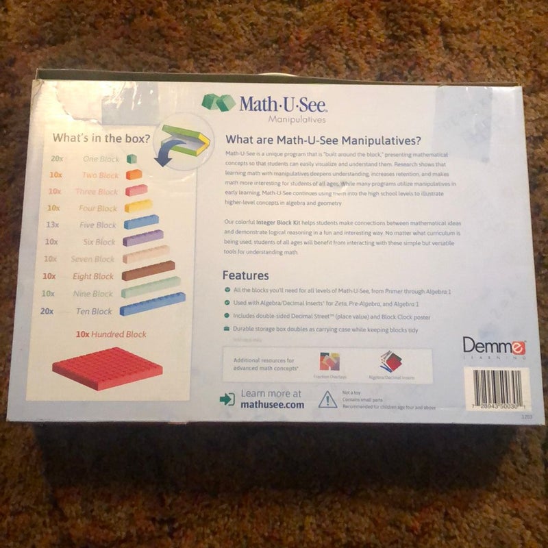 Math U See Integer Block Kit