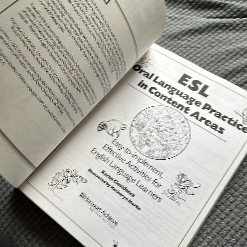 ESL Oral Language Fluency-Building Activities