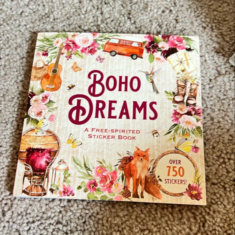 Boho Dreams Sticker Book