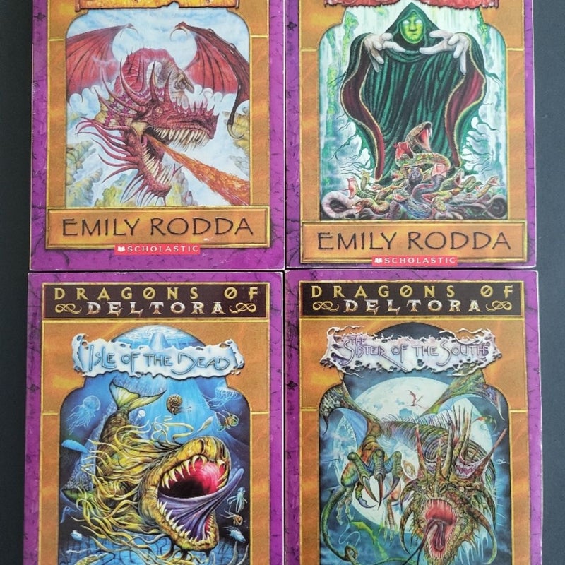 DRAGONS OF DELTORA AND BEAST QUEST LOT OF 14 BOOKS EMILY RODDA W/COMP. SET #1-4