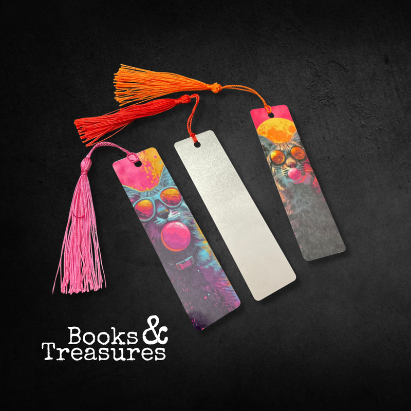 Pop Art Cat Metal Bookmarks