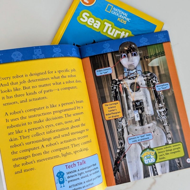 Nat Geo Kids Readers: Robots/ Sea Turtles