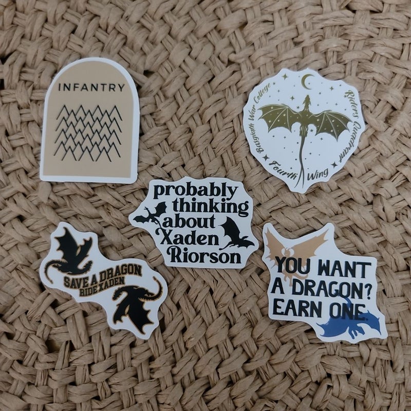 Fourth wing stickers