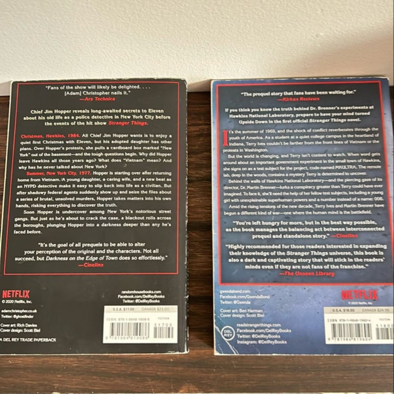 Stranger Things Novel Bundle
