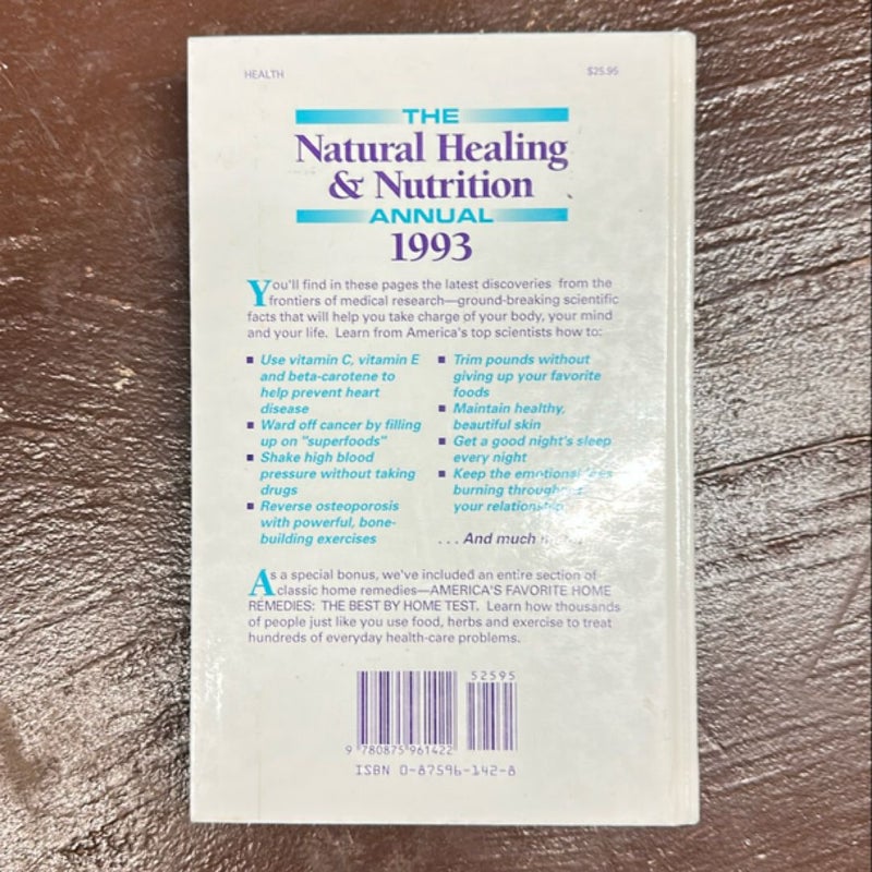 The Natural Healing and Nutrition Annual, 1993