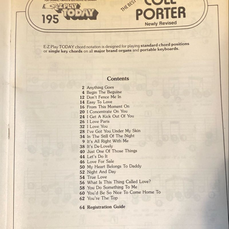 The Best of Cole Porter: Newly Revised