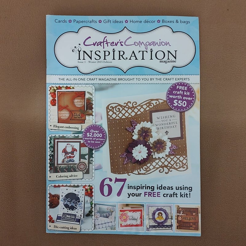 Lot of 2 Crafter's Companion Inspiration Magazines