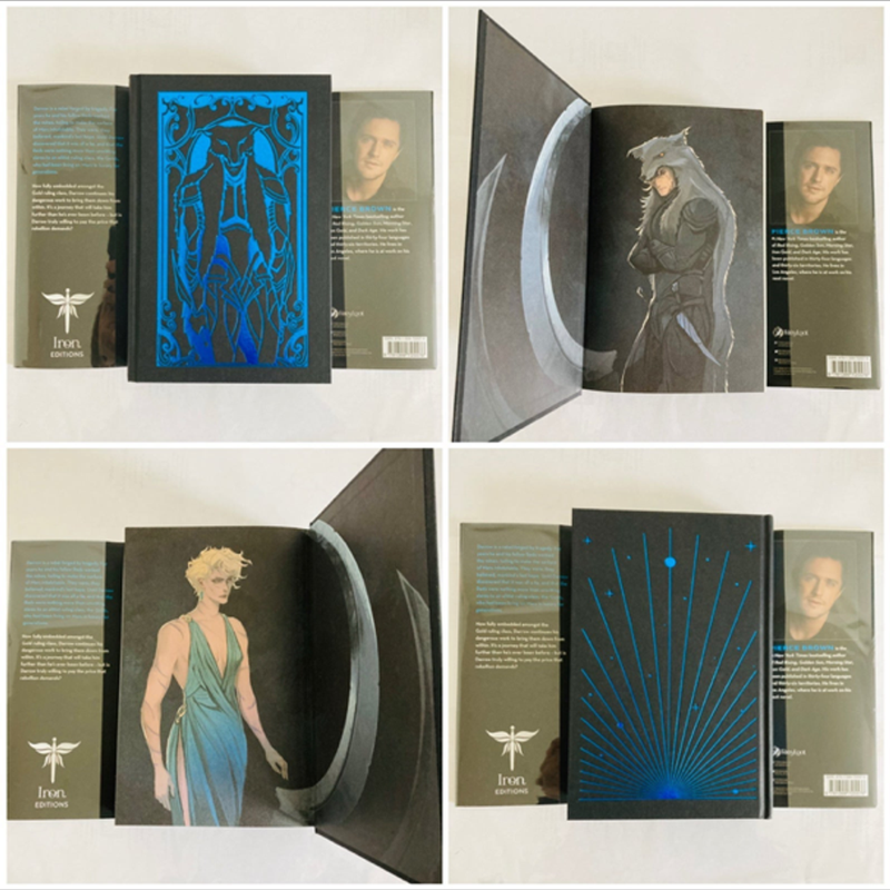 Red Rising Trilogy SIGNED Fairyloot Iron Editions w/ Fairyloot Red Rising Bookmarks!