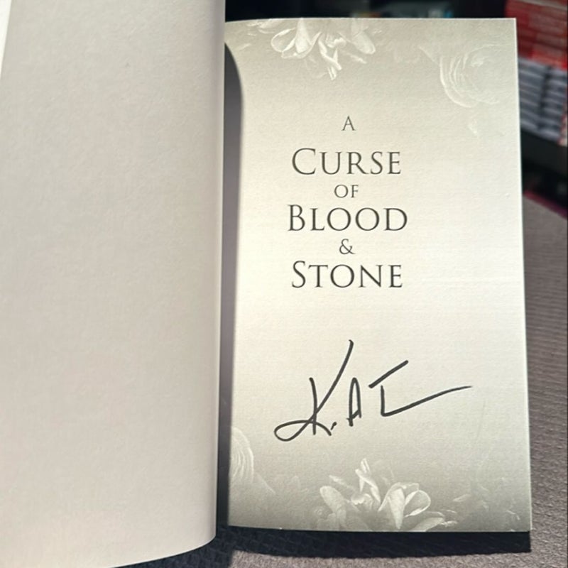 SIGNED A Curse of Blood and Stone