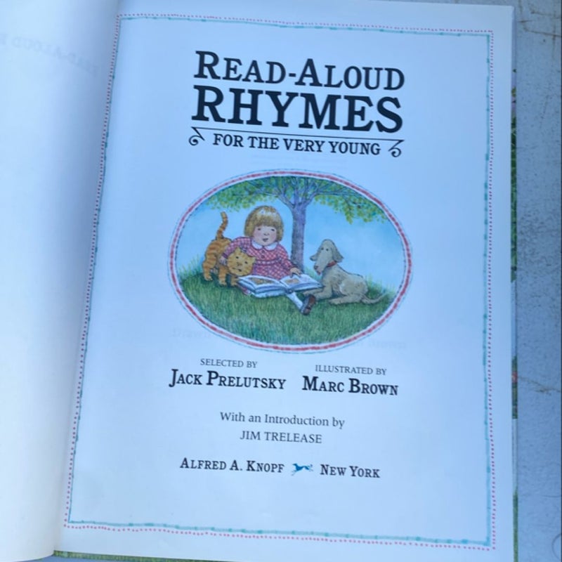 Read-Aloud Rhymes for the Very Young by Jack Prelutsky