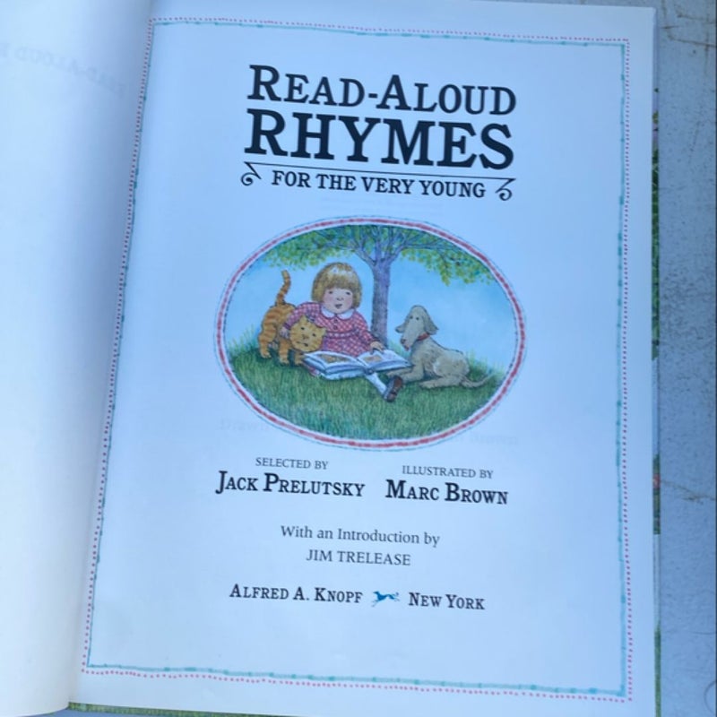 Read-Aloud Rhymes for the Very Young