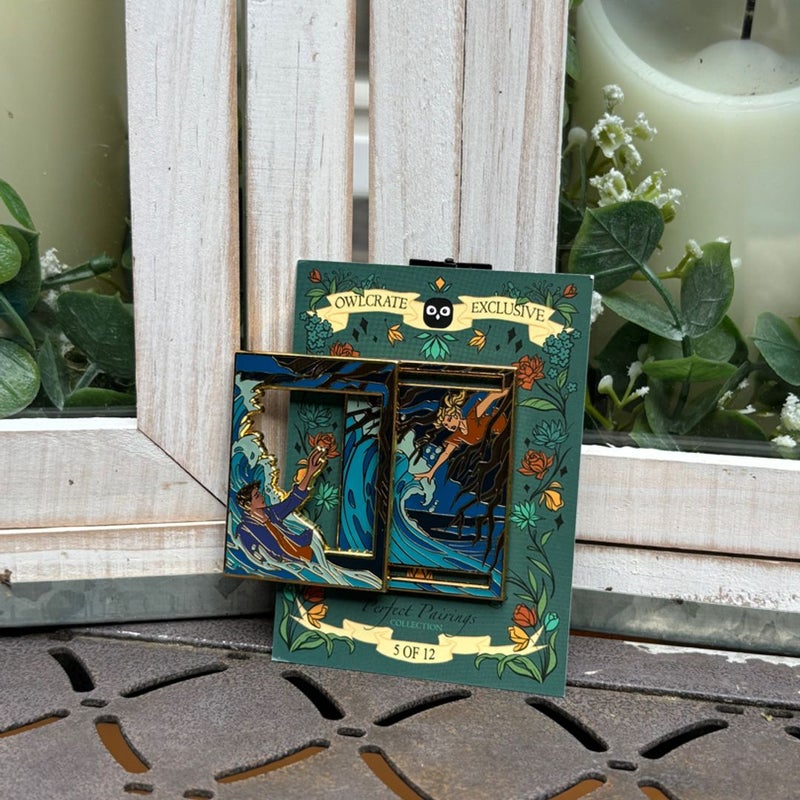 Owlcrate Percey Jackson perfect pairings pin