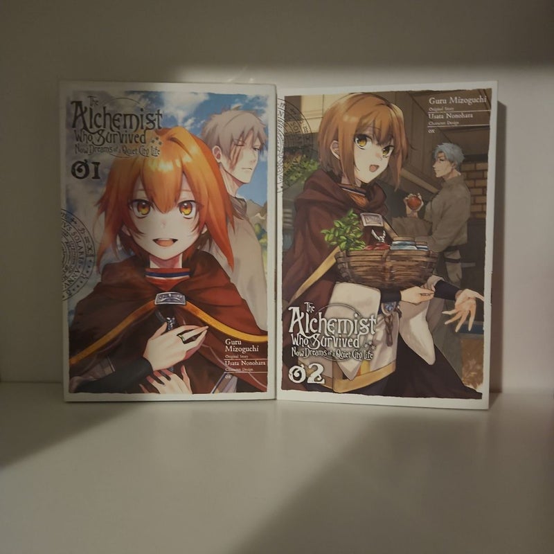 The Alchemist Who Survived Now Dreams of a Quiet City Life, Vol. 1 and 2 (manga)