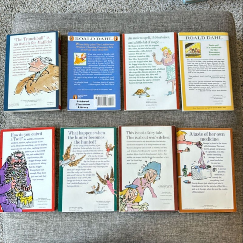 Lot of 8 Roald Dahl Books