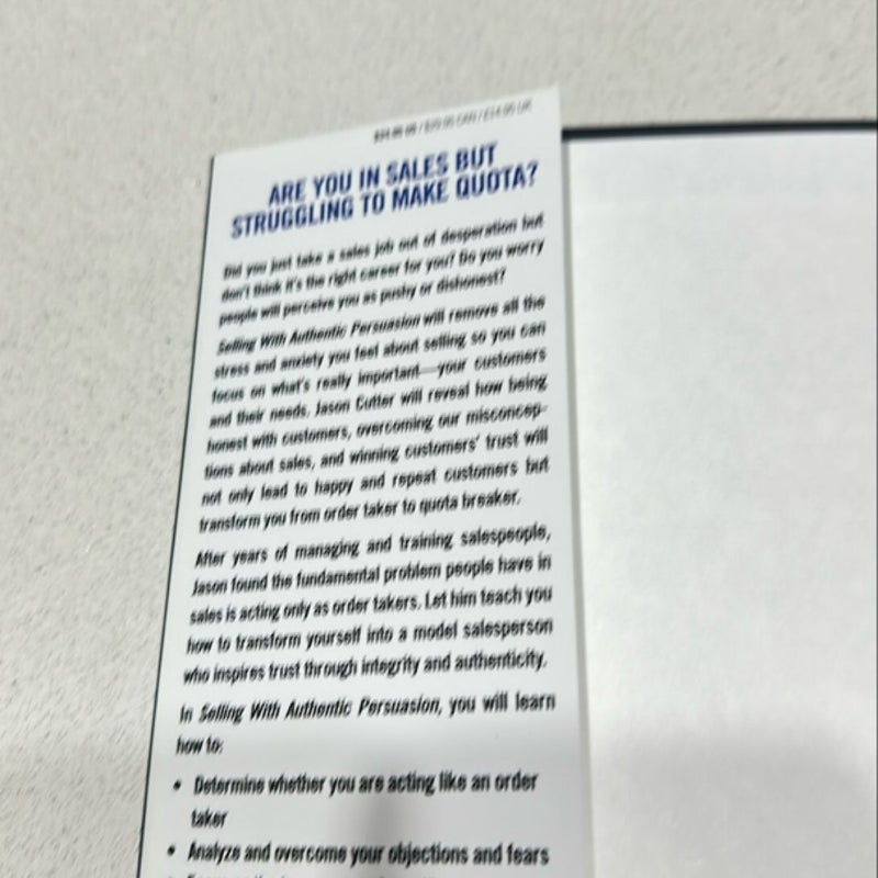 Selling with Authentic Persuasion
