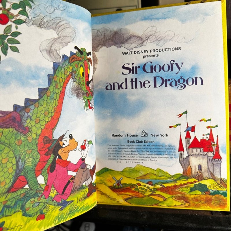 Disney Sir Goofy and the Dragon 1983 vintage book