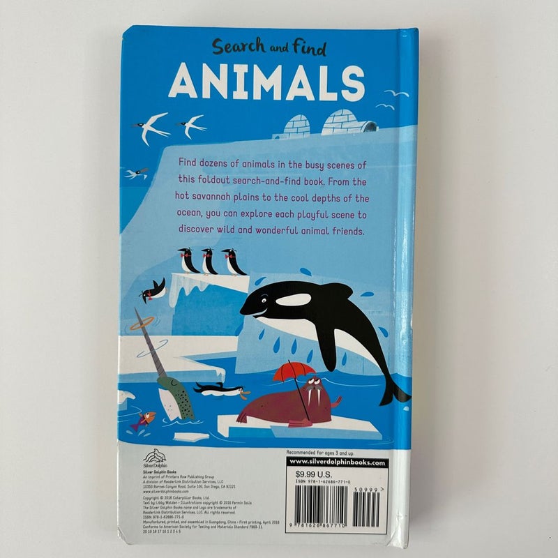 Search and Find Animals, Foldout pages