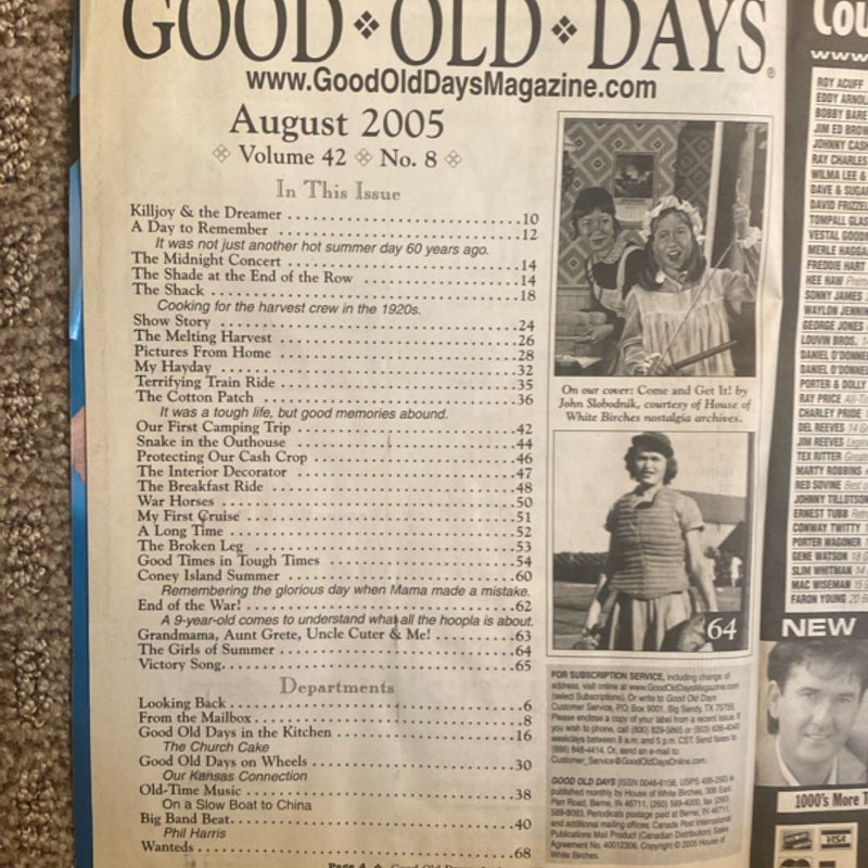 Good Old Days Magazine - August 2005