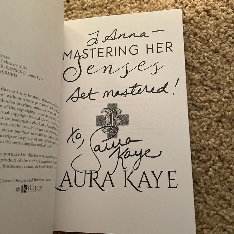 Mastering Her Senses (signed by the author)