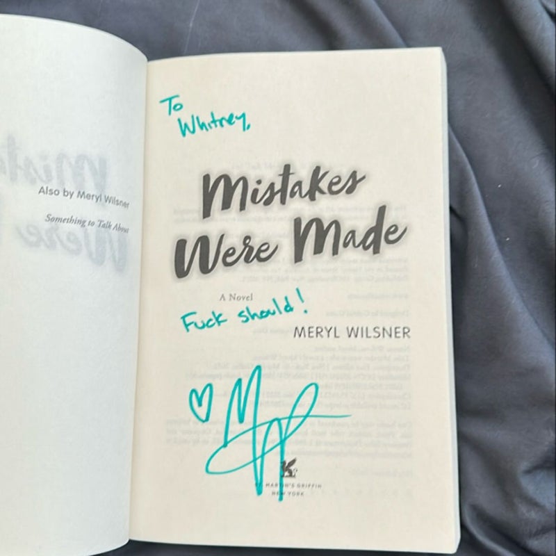 Mistakes Were Made - SIGNED & PERSONALIZED