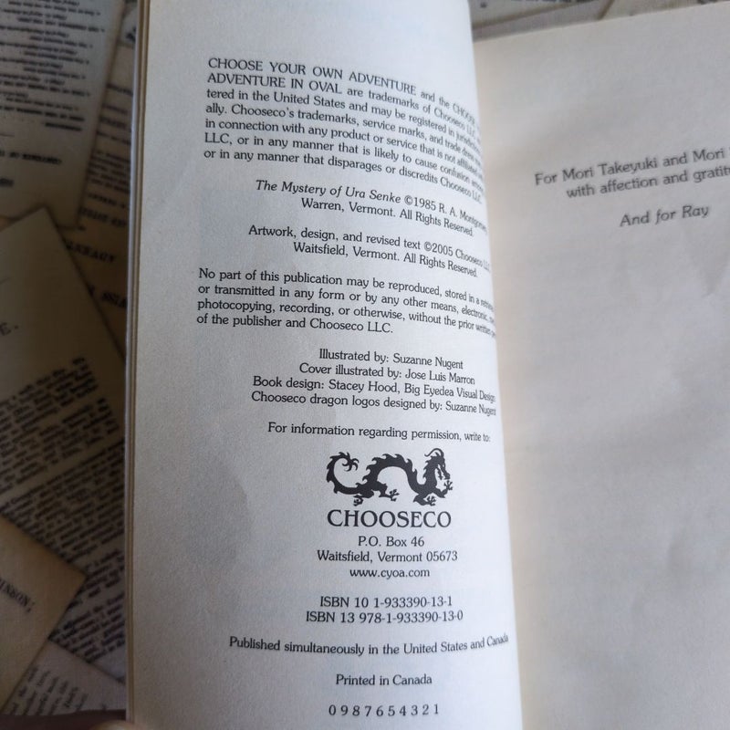Choose Your Own Adventure #13: The Mystery of Ura Senke
