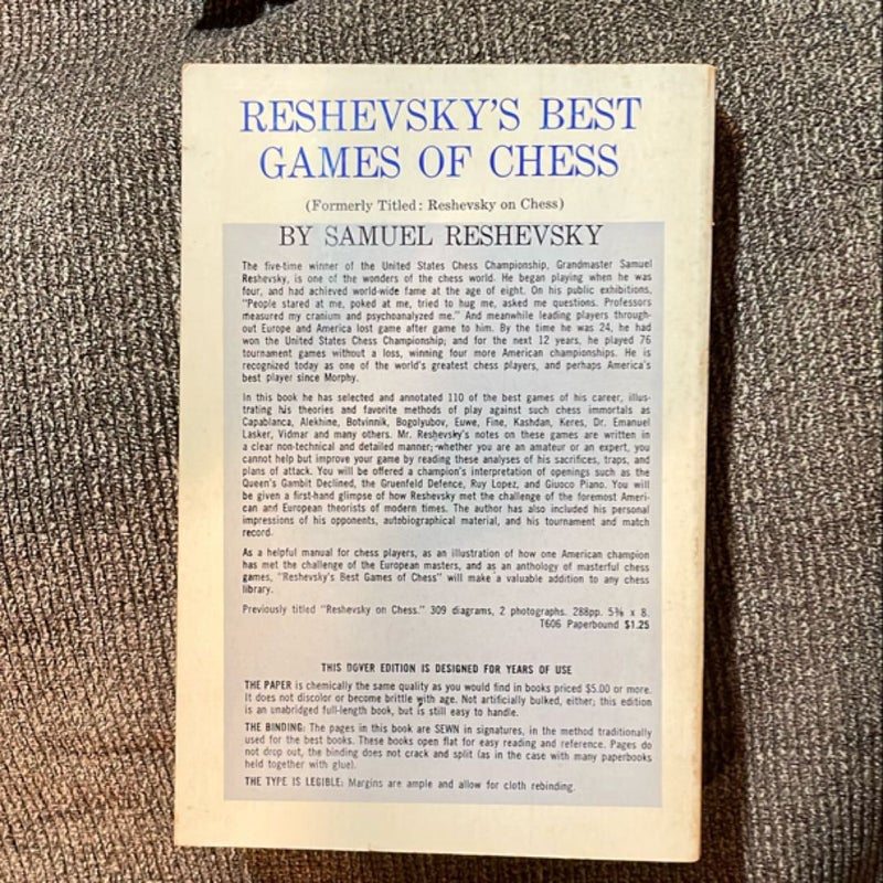 Reshevsky’s Best Games of Chess