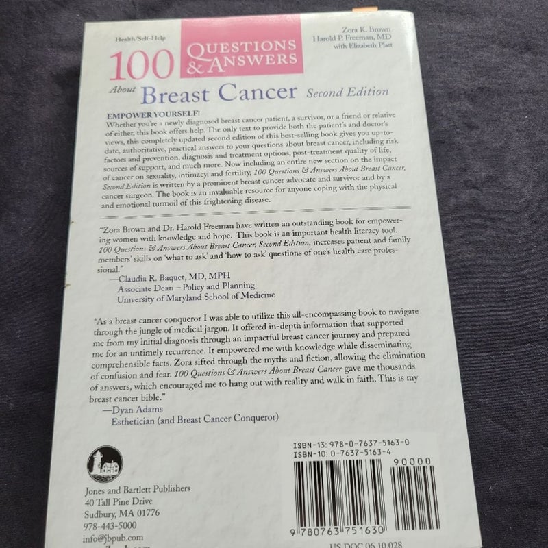 100 Questions and Answers about Breast Cancer